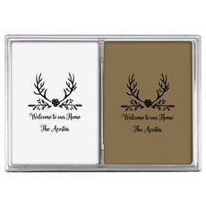 Pine Berry Antlers Double Deck Playing Cards