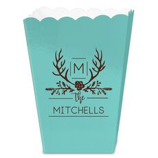 Family Antlers Mini Popcorn Boxes