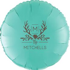 Family Antlers Mylar Balloons