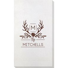 Family Antlers Bamboo Luxe Guest Towels