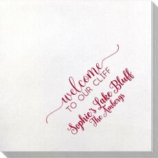 Welcome to Our Cliff Bamboo Luxe Napkins