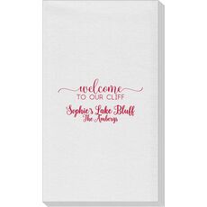 Welcome to Our Cliff Linen Like Guest Towels