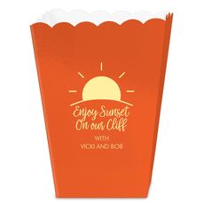 Enjoy Sunset on our Cliff Mini Popcorn Boxes