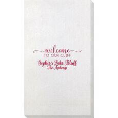 Welcome to Our Cliff Bamboo Luxe Guest Towels