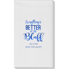 Everything's Better at the Bluff Linen Like Guest Towels