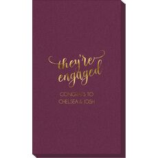 They're Engaged Linen Like Guest Towels