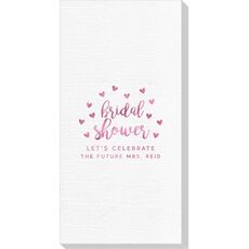 Confetti Hearts Bridal Shower Deville Guest Towels