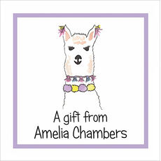 Llama Square Stickers