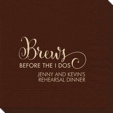 Brews Before The I Dos Napkins