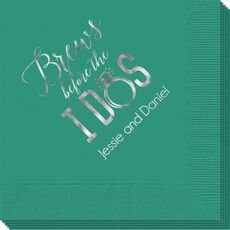 Brews Before The I Dos with Rings Napkins