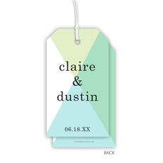 Chic Abstract Vertical Hanging Gift Tags