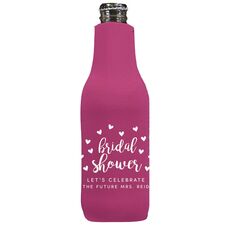 Confetti Hearts Bridal Shower Bottle Huggers