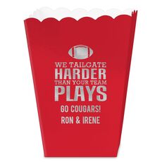 We Tailgate Harder Than Your Team Plays Mini Popcorn Boxes