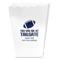 You Had Me At Tailgate Mini Popcorn Boxes