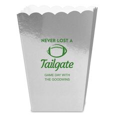 Never Lost A Tailgate Mini Popcorn Boxes