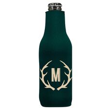 Antlers Initial Bottle Huggers