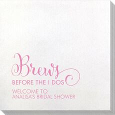 Brews Before The I Dos Bamboo Luxe Napkins