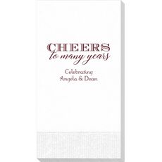 Cheers To Many Years Guest Towels