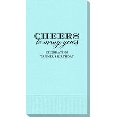 Cheers To Many Years Guest Towels