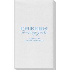 Cheers To Many Years Linen Like Guest Towels