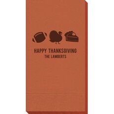 Football Turkey Pie Guest Towels