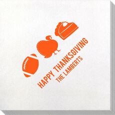Football Turkey Pie Bamboo Luxe Napkins