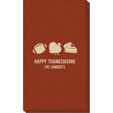 Football Turkey Pie Linen Like Guest Towels