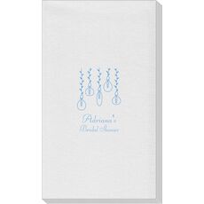 Hanging Vine Lights Linen Like Guest Towels