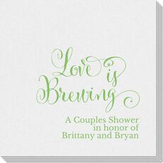 Love is Brewing Linen Like Napkins