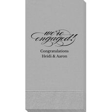 Script We're Engaged Guest Towels