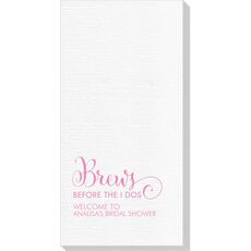 Brews Before The I Dos Deville Guest Towels