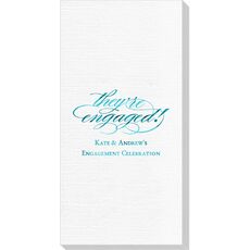Script They're Engaged Deville Guest Towels