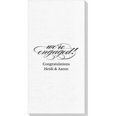 Script We're Engaged Deville Guest Towels