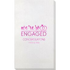 We're So Engaged Bamboo Luxe Guest Towels