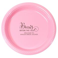 Brews Before The I Dos Plastic Plates