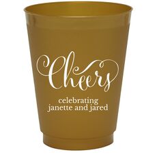 Curly Cheers Colored Shatterproof Cups