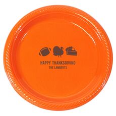 Football Turkey Pie Plastic Plates