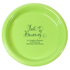 Love is Brewing Plastic Plates