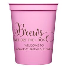 Brews Before The I Dos Stadium Cups