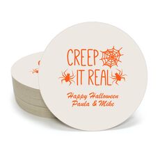 Creep It Real Round Coasters