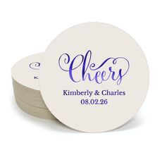 Curly Cheers Round Coasters