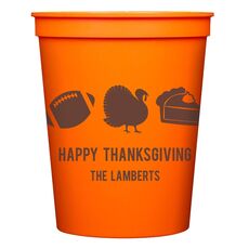 Football Turkey Pie Stadium Cups