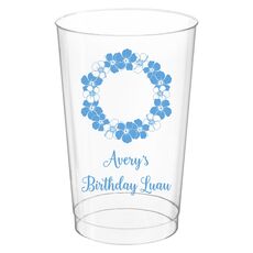 Hawaiian Lei Clear Plastic Cups