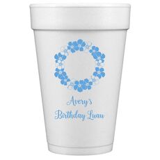 Hawaiian Lei Styrofoam Cups