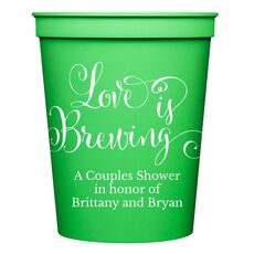 Love is Brewing Stadium Cups