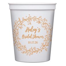 Vine Wreath Stadium Cups