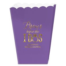 Brews Before The I Dos with Rings Mini Popcorn Boxes