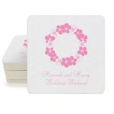 Hawaiian Lei Square Coasters