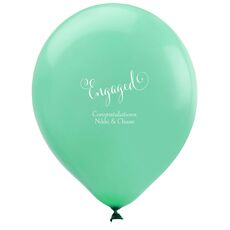 Romantic Engaged Latex Balloons