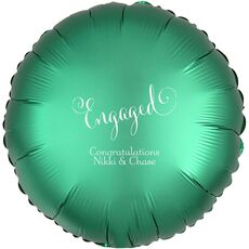 Romantic Engaged Mylar Balloons